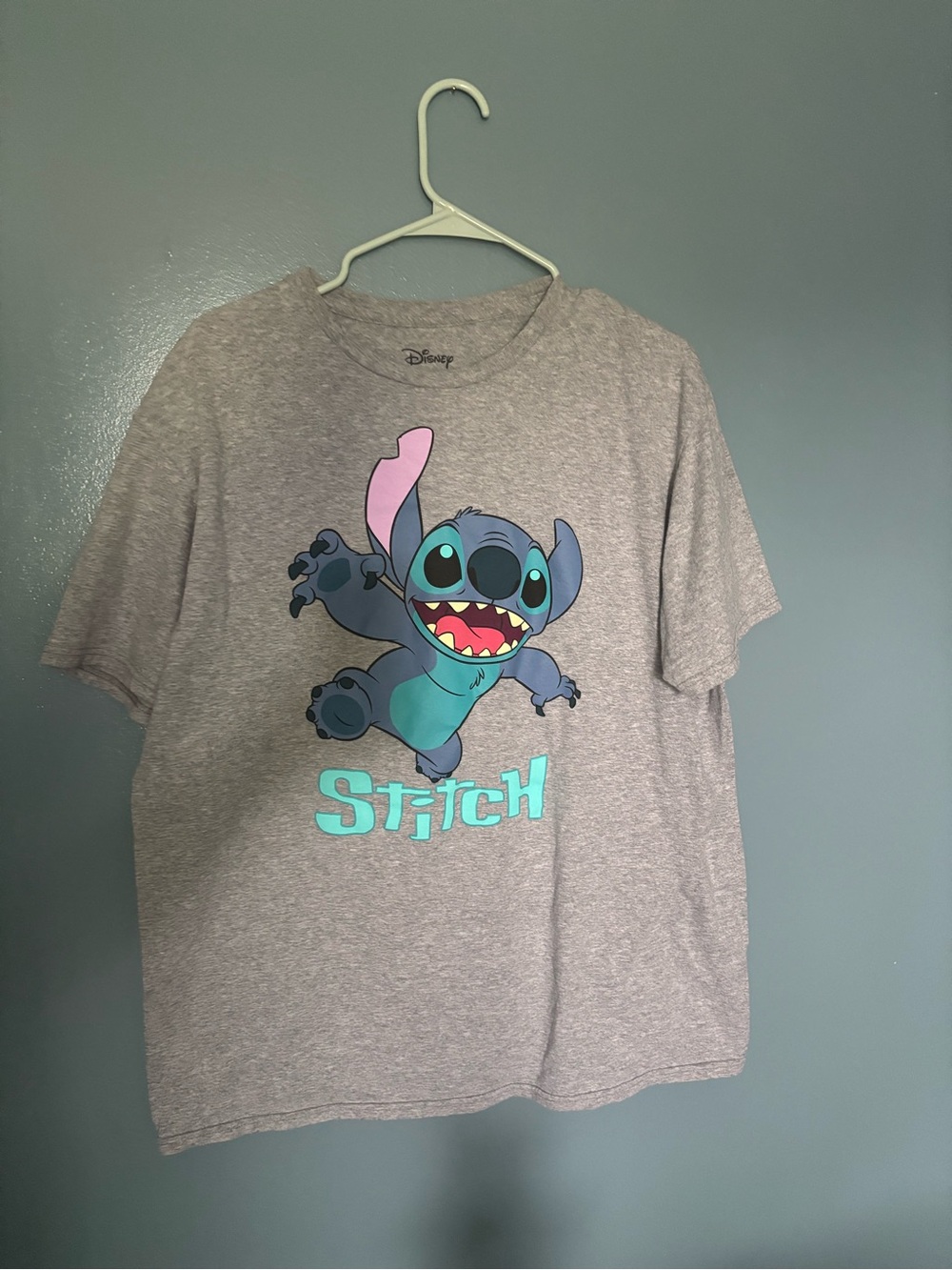 Disney Stitch Graphic Tee Gray